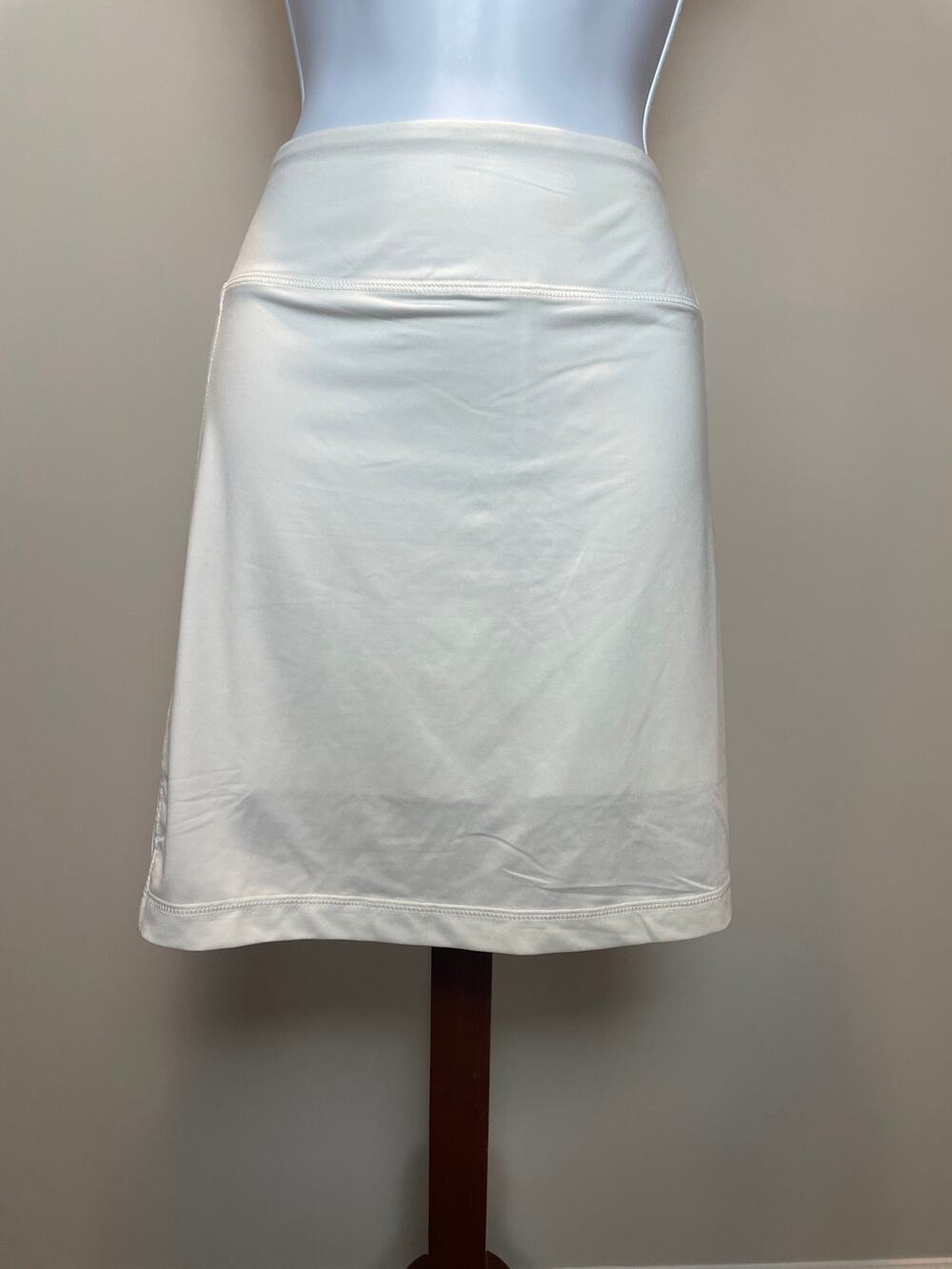 J.Jill A‑Line Knit Skort Size M White Athleisure Activewear
